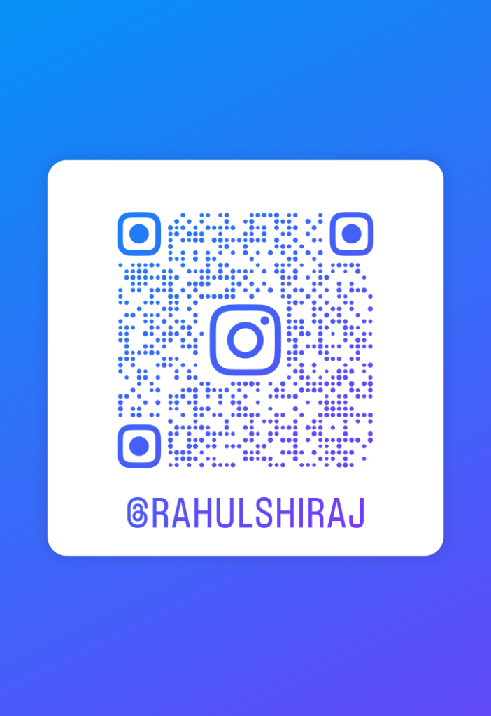 Instagram @rahulshiraj QR Code